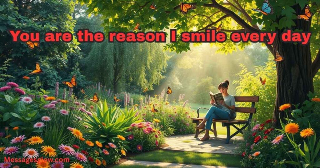 You are the reason I smile every day