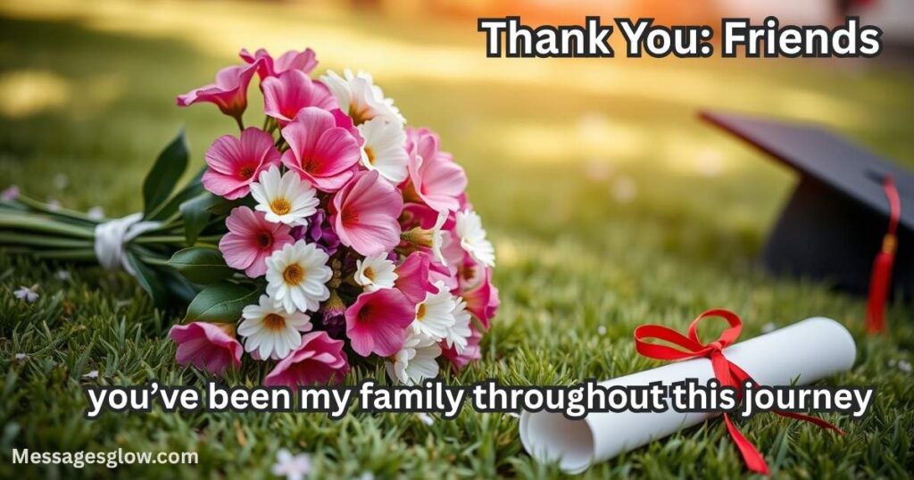 Thank You: Friends, you’ve been my family throughout this journey